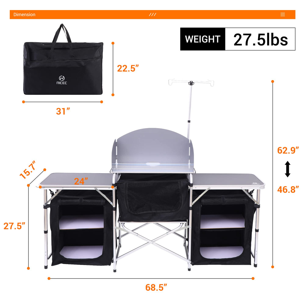 Nice C detachable organizer pockets holding utensils and supplies for clutter-free cooking