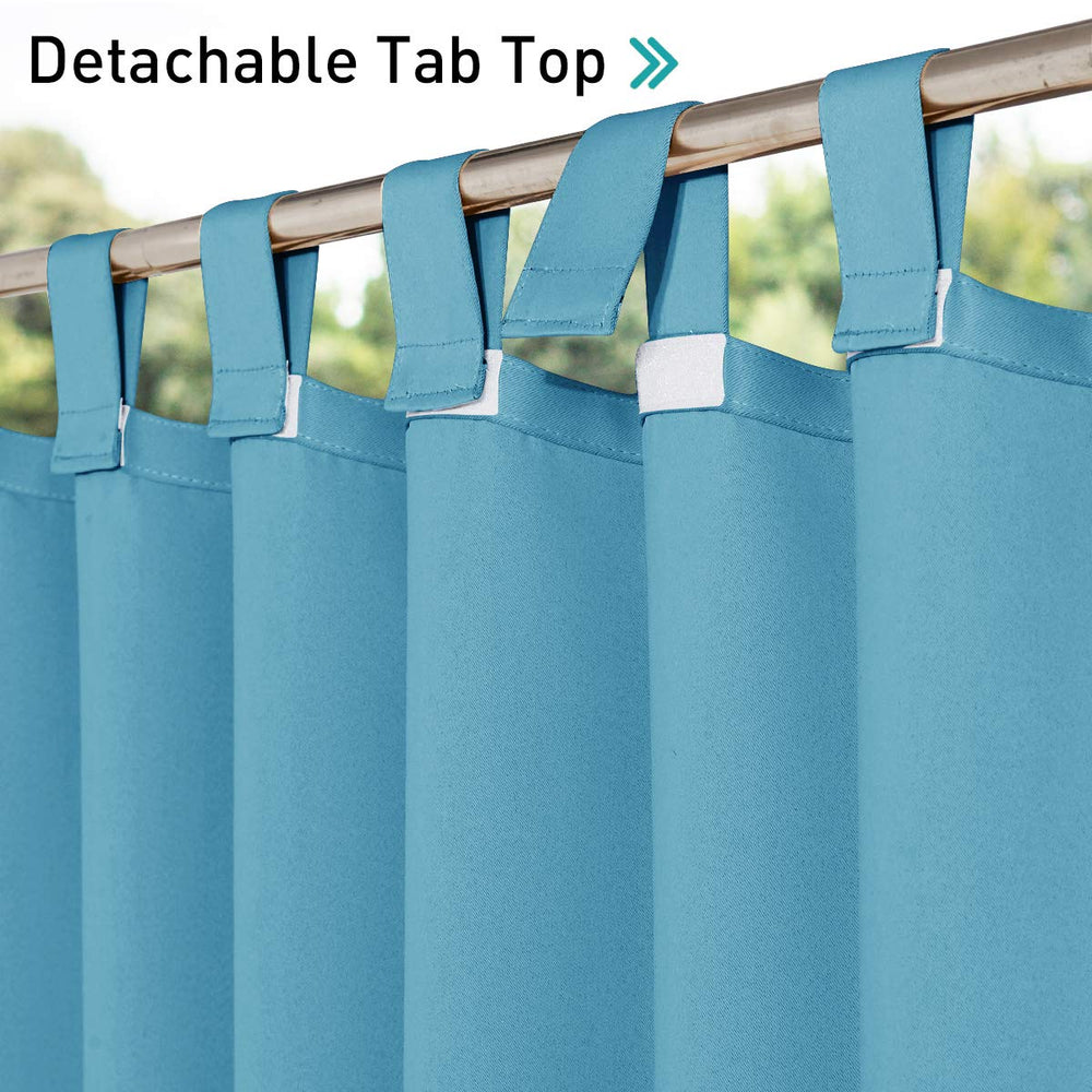NICETOWN detailed triple-weave fabric texture showing waterproof protection