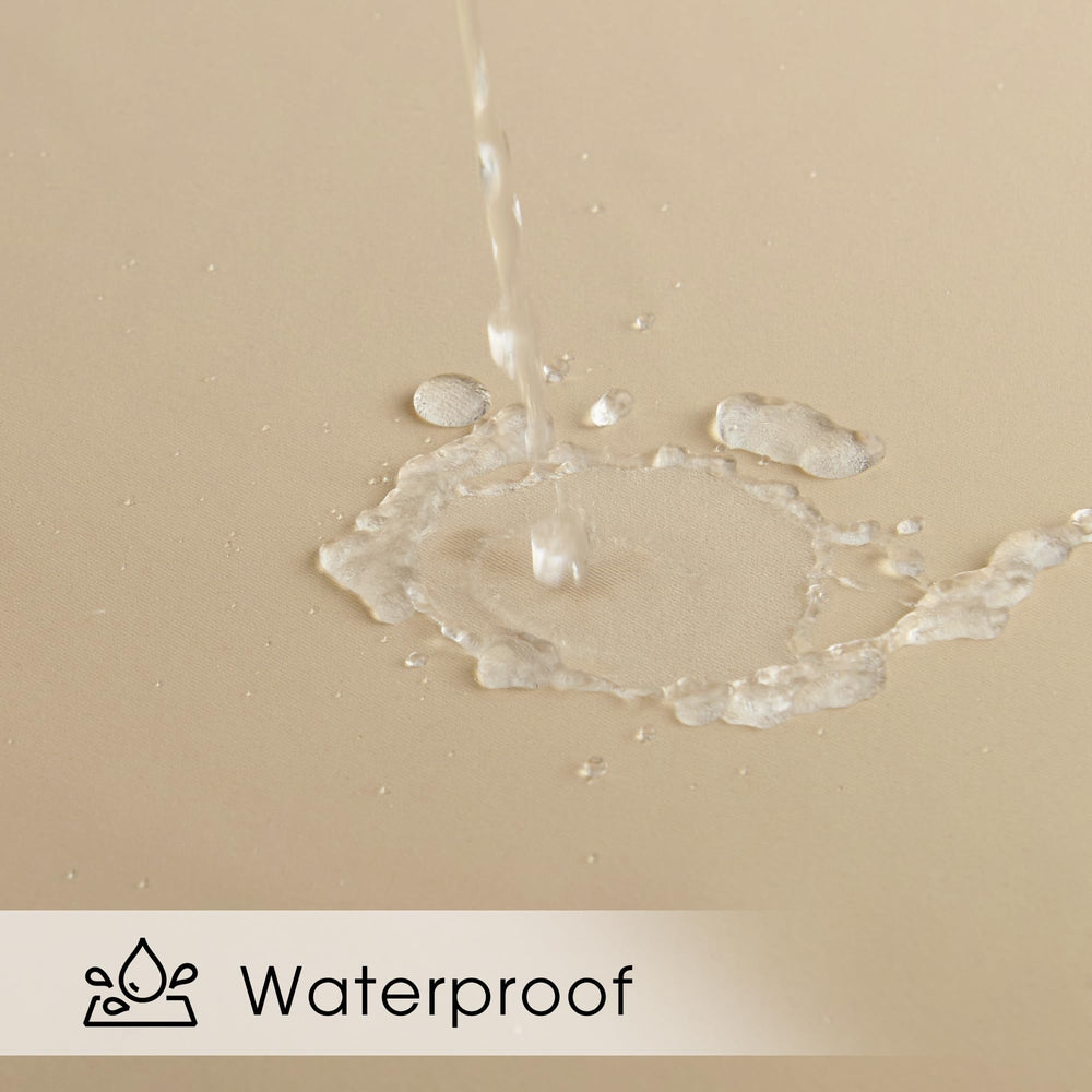 NICETOWN fabric close-up showing waterproof texture and durable weather protection