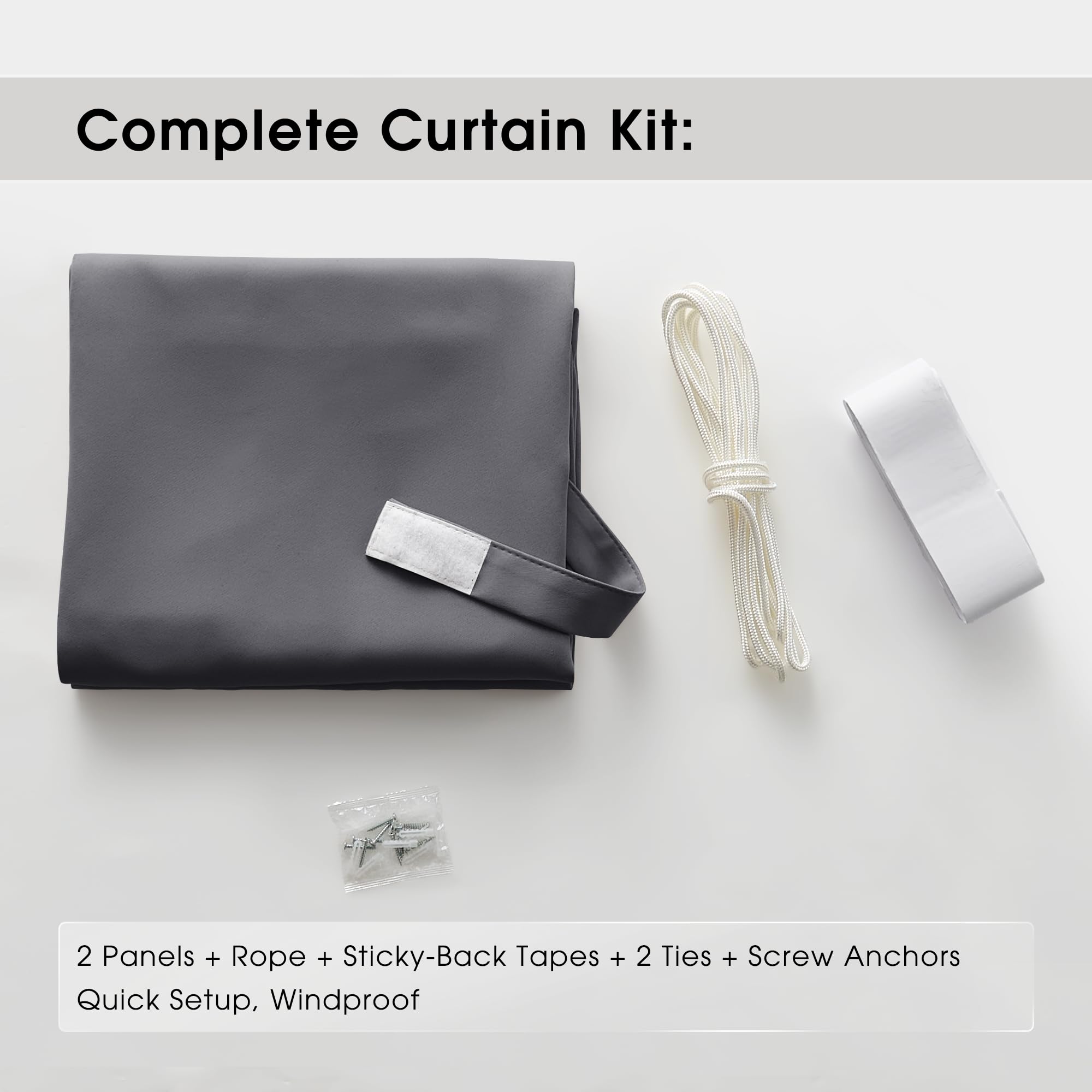 NICETOWN fixed binding straps close-up keeping panels tidy and secure