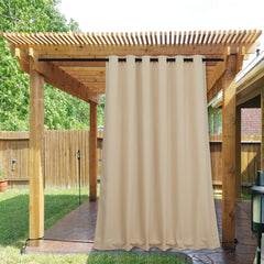 NICETOWN front panel Biscotti Beige showing full coverage and calm aesthetic