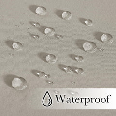 NICETOWN rustproof grommets and rod pocket detail for easy hanging and durability