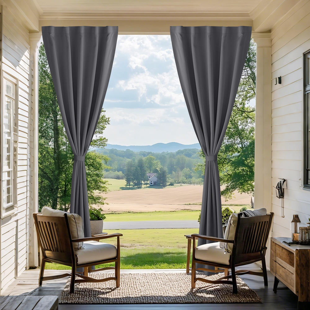 NICETOWN curtains shedding rain to show weather protection advantage