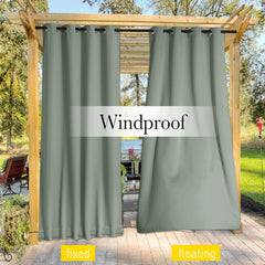 NICETOWN rustproof grommet detail showing durable hanging hardware benefit