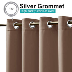 NICETOWN close-up of stainless-steel grommet highlighting rust resistance