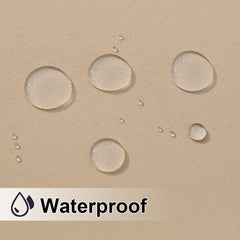 NICETOWN triple-weave fabric texture close-up showing waterproof protection benefit