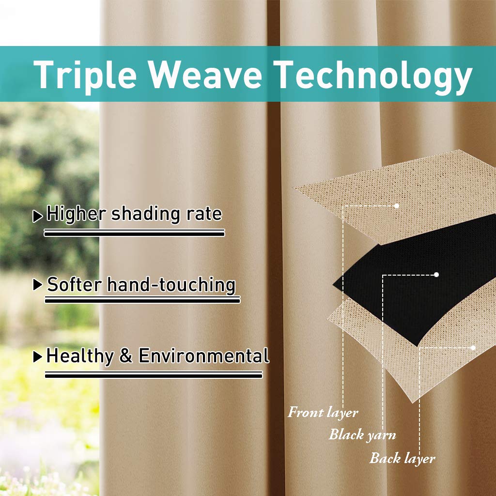 NICETOWN droplets on fabric demonstrating water-resistant protection for light rain