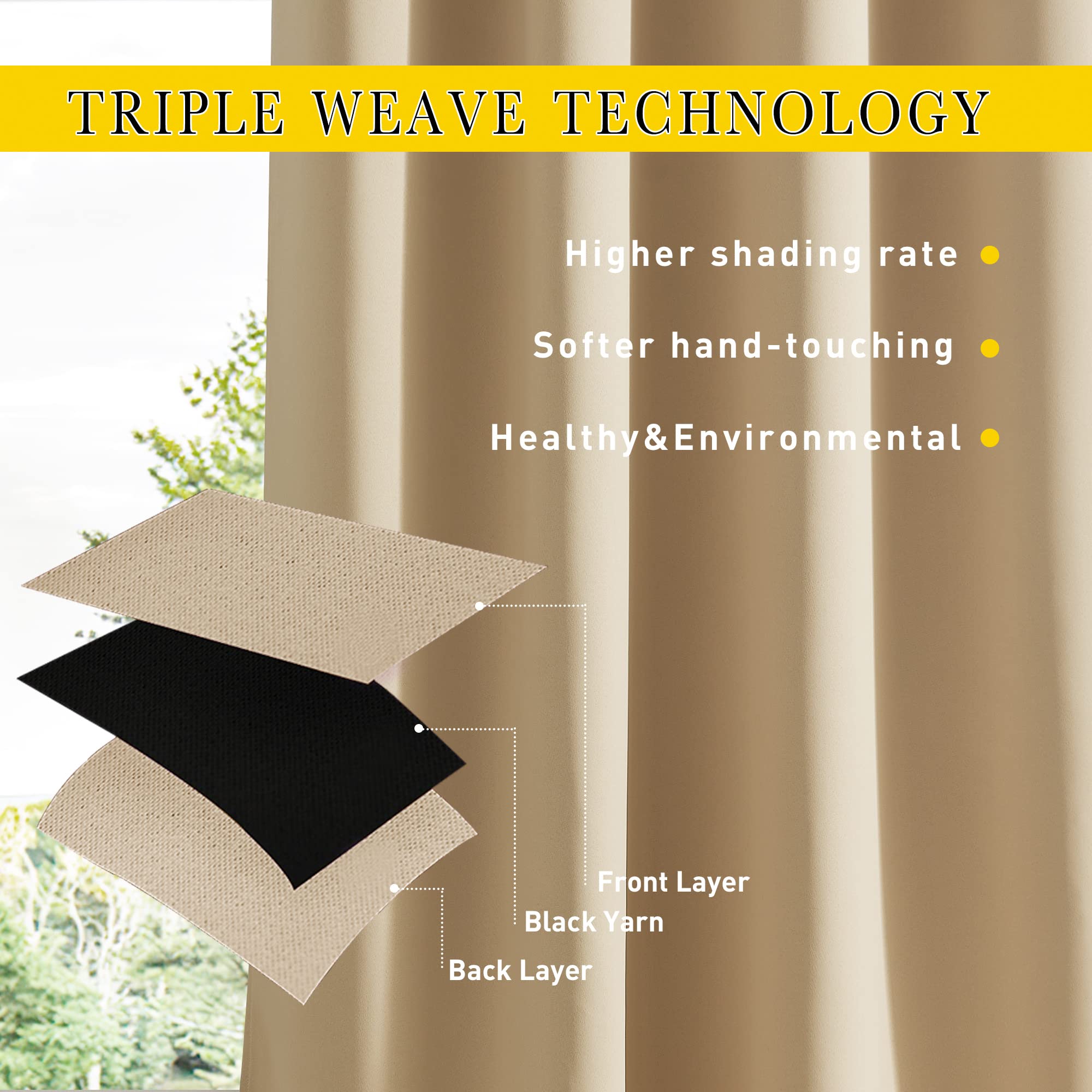 NICETOWN fabric with water beading to demonstrate waterproofing and quick drainage benefit