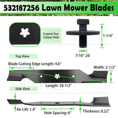 NICHEFLAG five-point star center hole for secure fit on Husqvarna decks