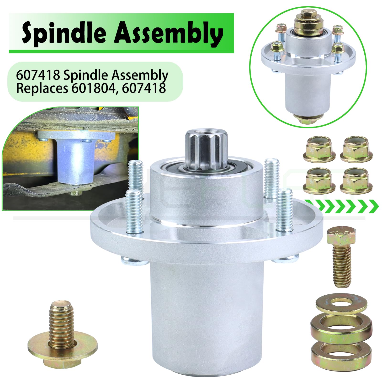 NICHEFLAG close-up of spindle bearing and seal revealing durable construction benefit