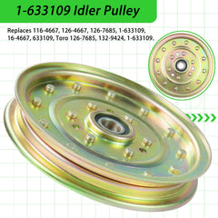 NICHEFLAG close-up of pulley bearing and machined surface for reduced vibration