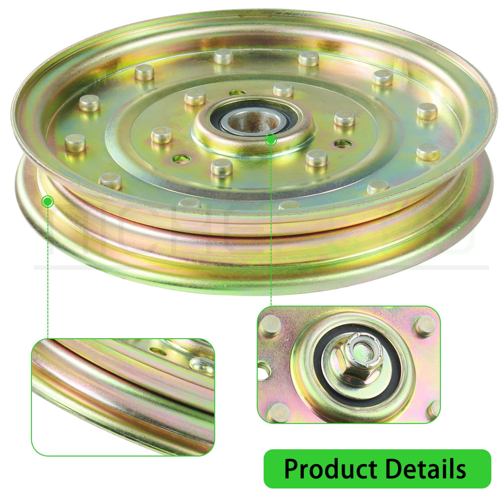 NICHEFLAG stamped part number on pulley ensuring correct OEM cross-reference