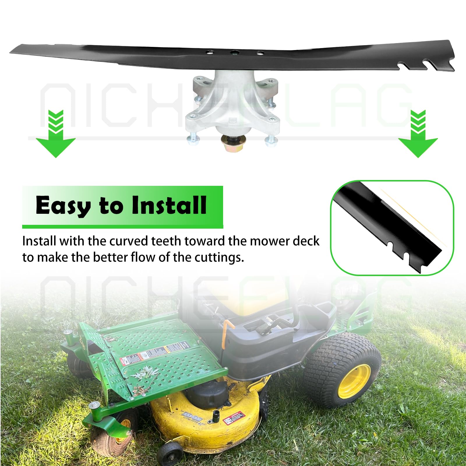 NICHEFLAG two blades in protective packaging showing ready-to-install convenience and complete set
