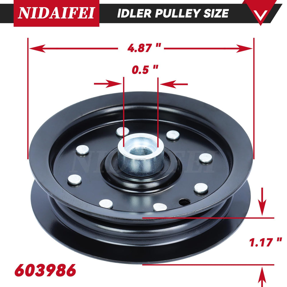 NIDAIFEI 605512 close-up showing flat OD detail for correct belt contact