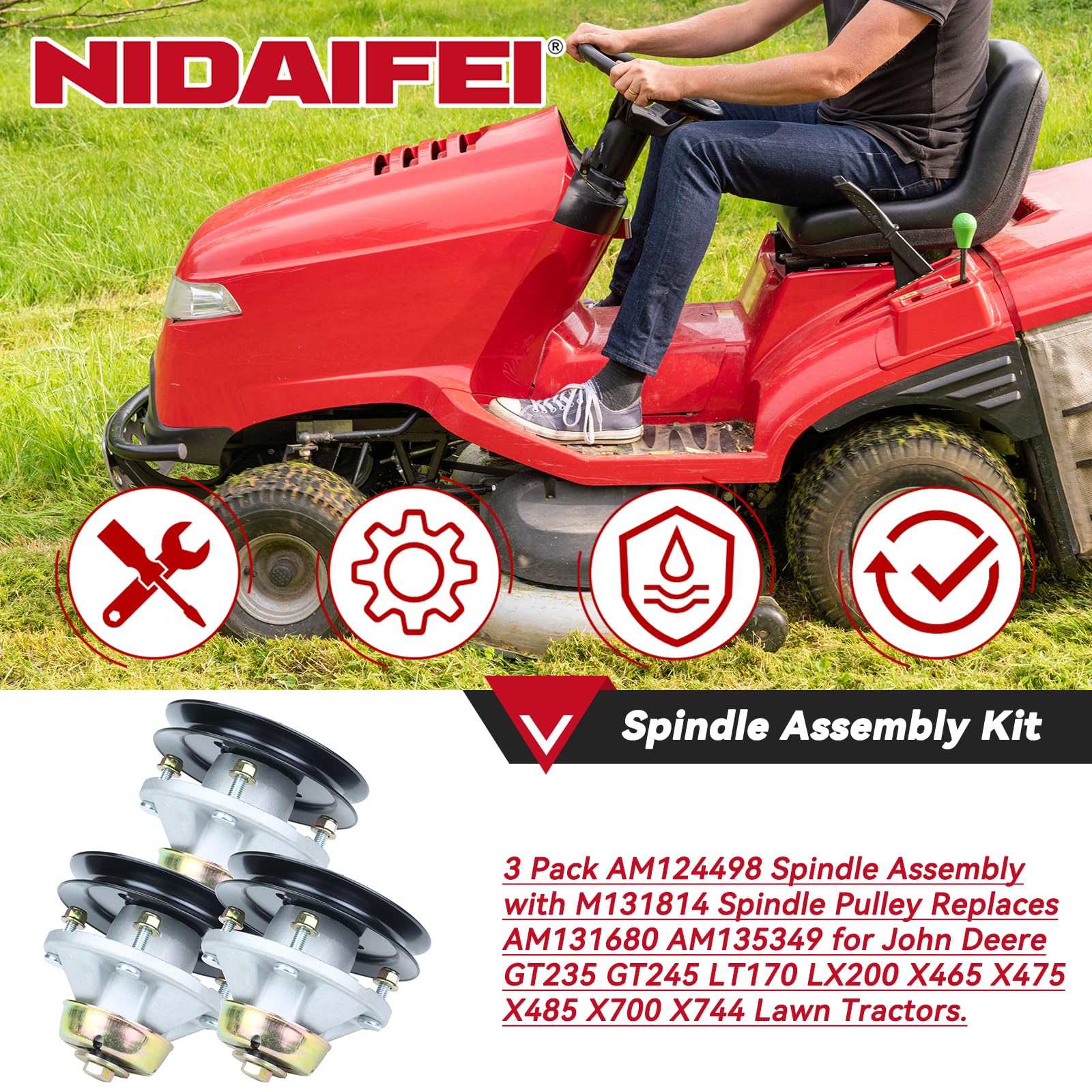 NIDAIFEI double-sealed bearing close-up highlighting protection and smooth operation