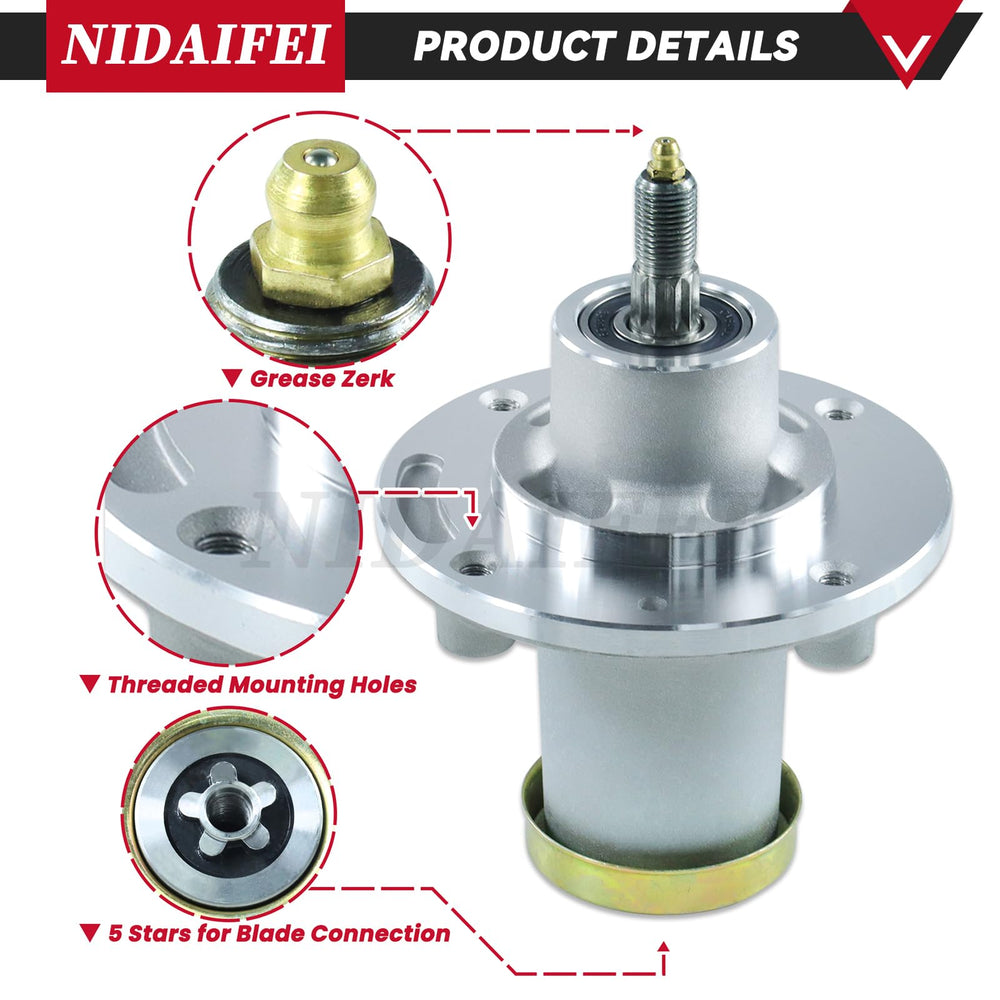 NIDAIFEI grease zerk and included screws aiding easy maintenance