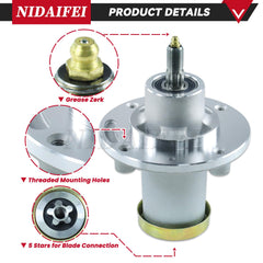 NIDAIFEI grease zerk and included screws aiding easy maintenance