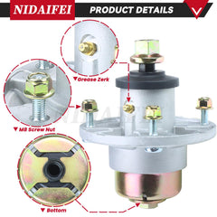 NIDAIFEI mounting bolts and hardware laid out for easy installation