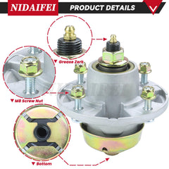 NIDAIFEI mounting bolts and hardware laid out for quick installation