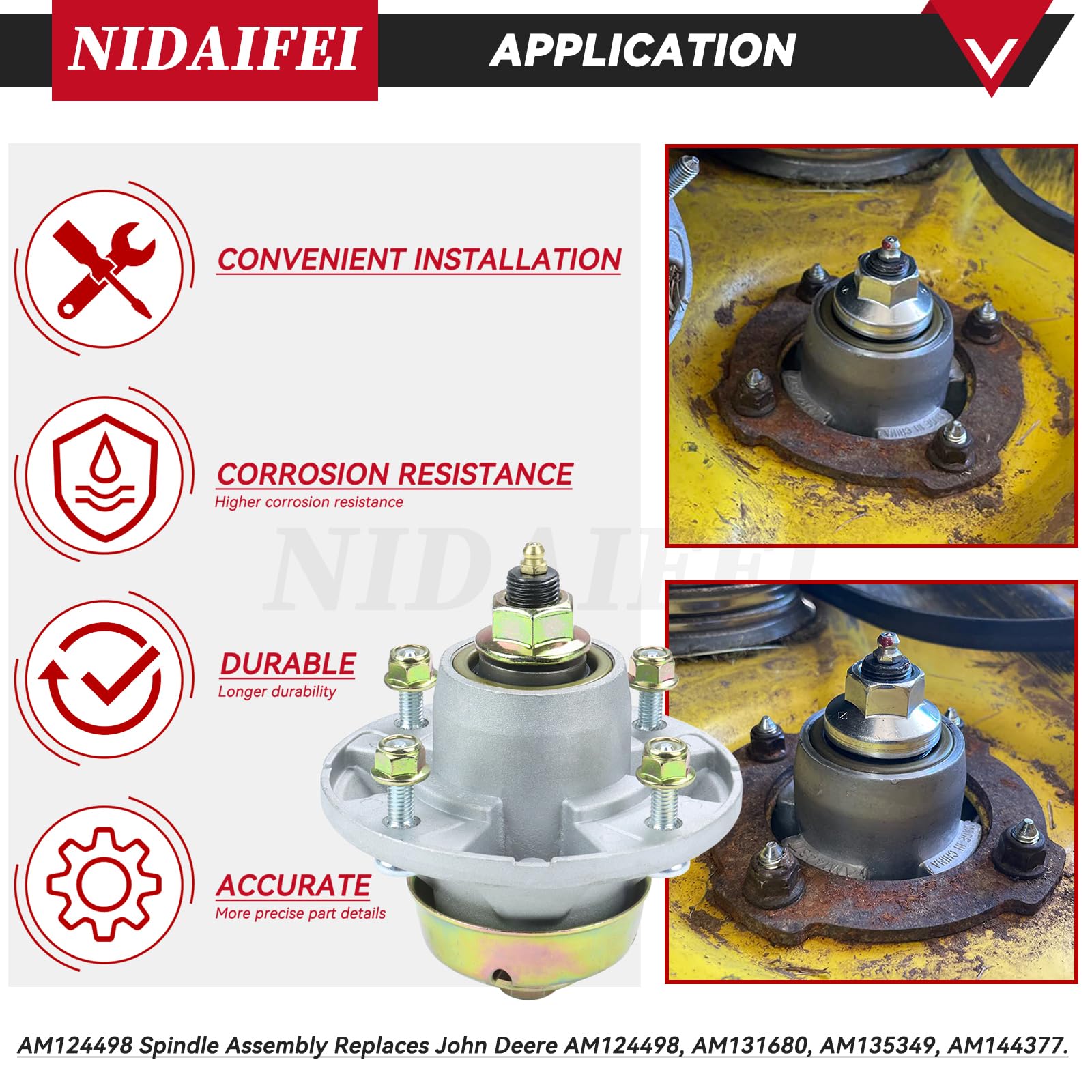 NIDAIFEI spindle next to a ruler for size and scale verification