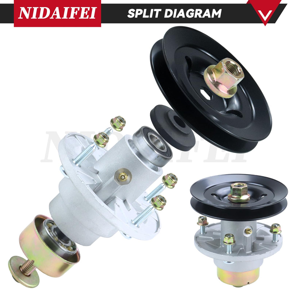 NIDAIFEI spindle next to ruler for scale showing compact, OEM-compatible sizing