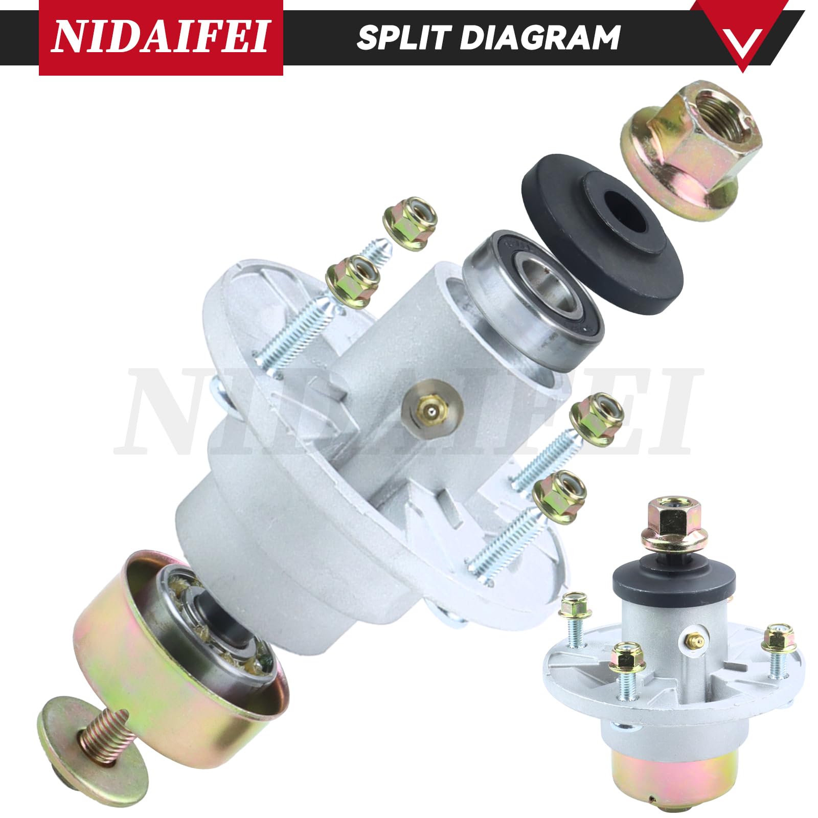 NIDAIFEI installed under mower deck showing restored blade stability