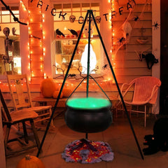 NIGHT-GRING front view of cauldron showing bold centerpiece effect
