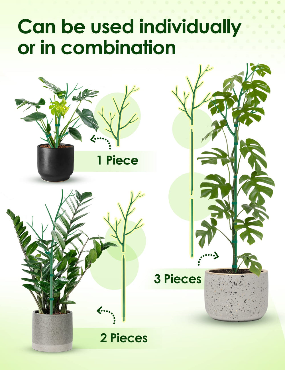 NiHome stake inserted in pot to illustrate correct scale and stable support