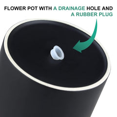 Nihow drainage hole closeup illustrating easy excess-water removal benefit