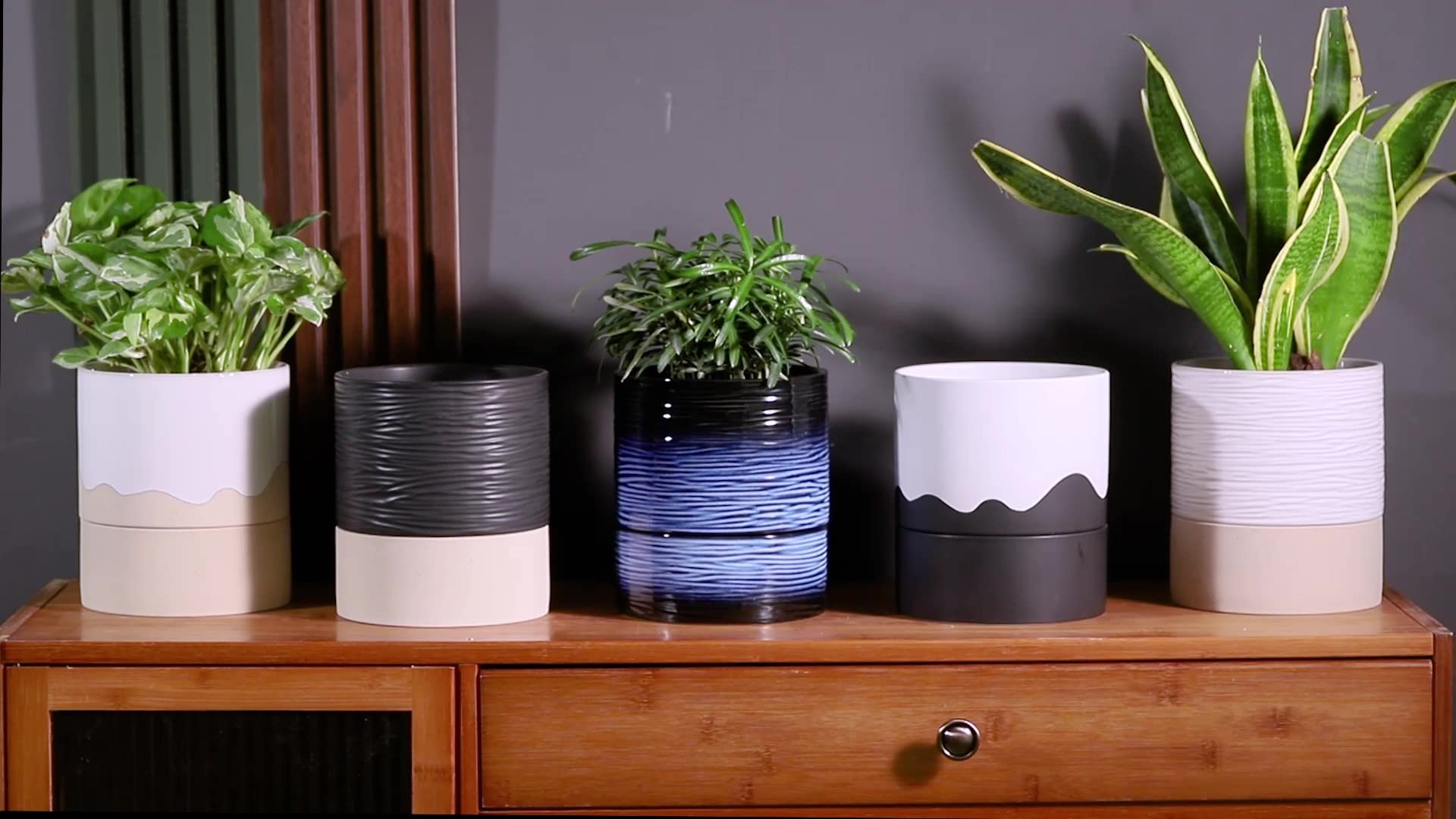 Nihow pot on windowsill with plants showing attractive home-decor presentation