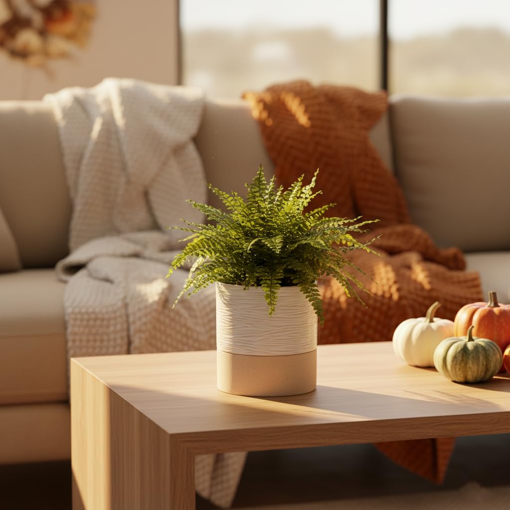 Nihow ceramic texture and stripe pattern detail adding durable decorative finish