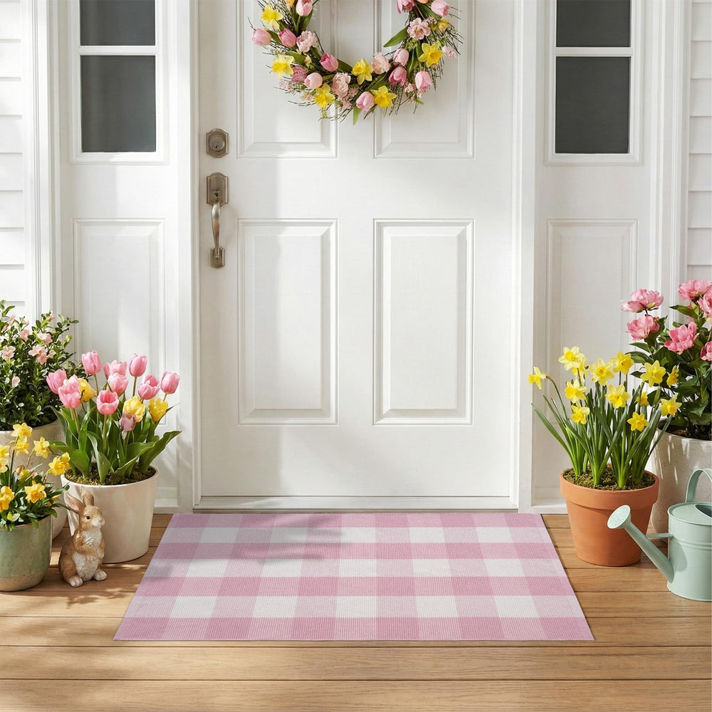 NIIKOOS layered over coir mat to show two-piece porch styling and protection