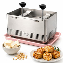 Nijsaku front view stainless steel press shows durable construction and lasting performance