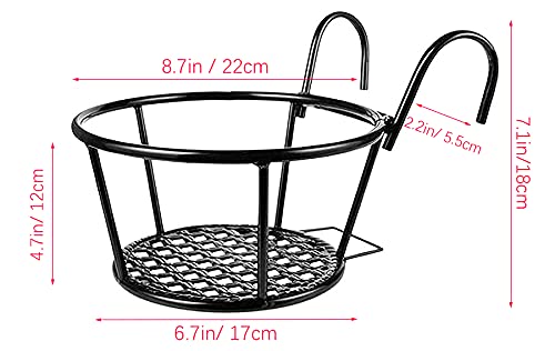 NILICAN ruler beside hanger showing top and bottom widths for correct pot sizing