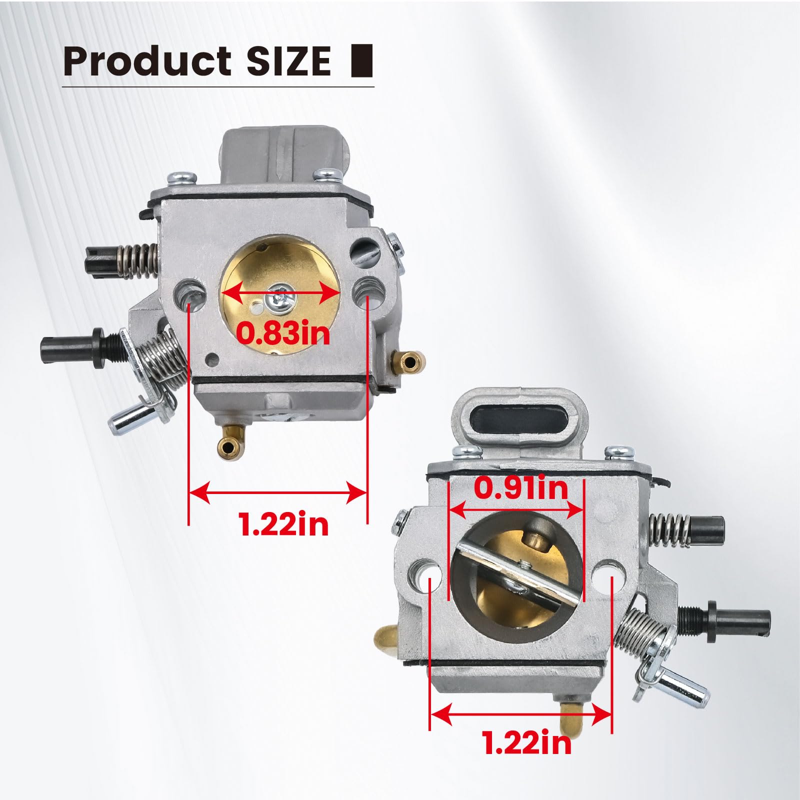 NIMTEK air filter and spark plug detail improving airflow and reliable ignition