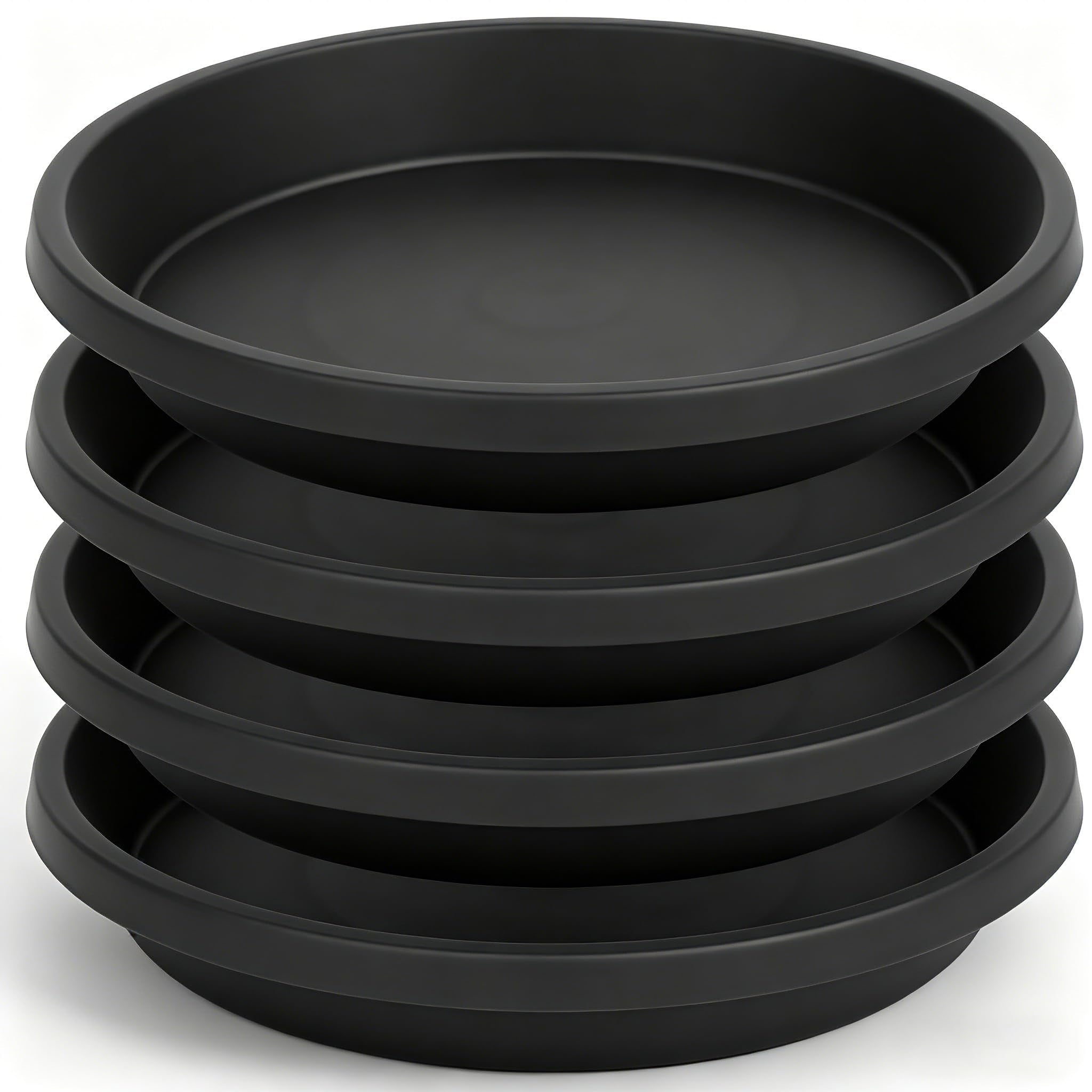 NIMYAU front view four 14 inch saucers shows neat storage and protection