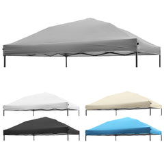 NINAT front view of grey 8x8 canopy top showing full coverage and clean lines