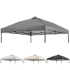 NINAT canopy top front view showing grey fabric and neat seams, durable shade