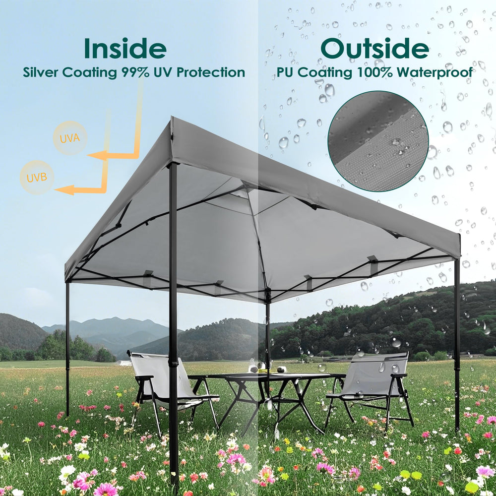 NINAT canopy underside silver coating closeup reflecting sunlight to keep cool