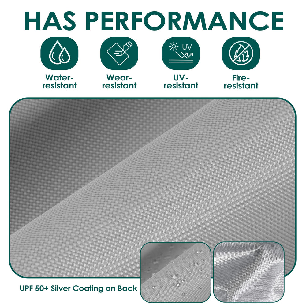 NINAT canopy top with water droplets showing water resistance for light rain