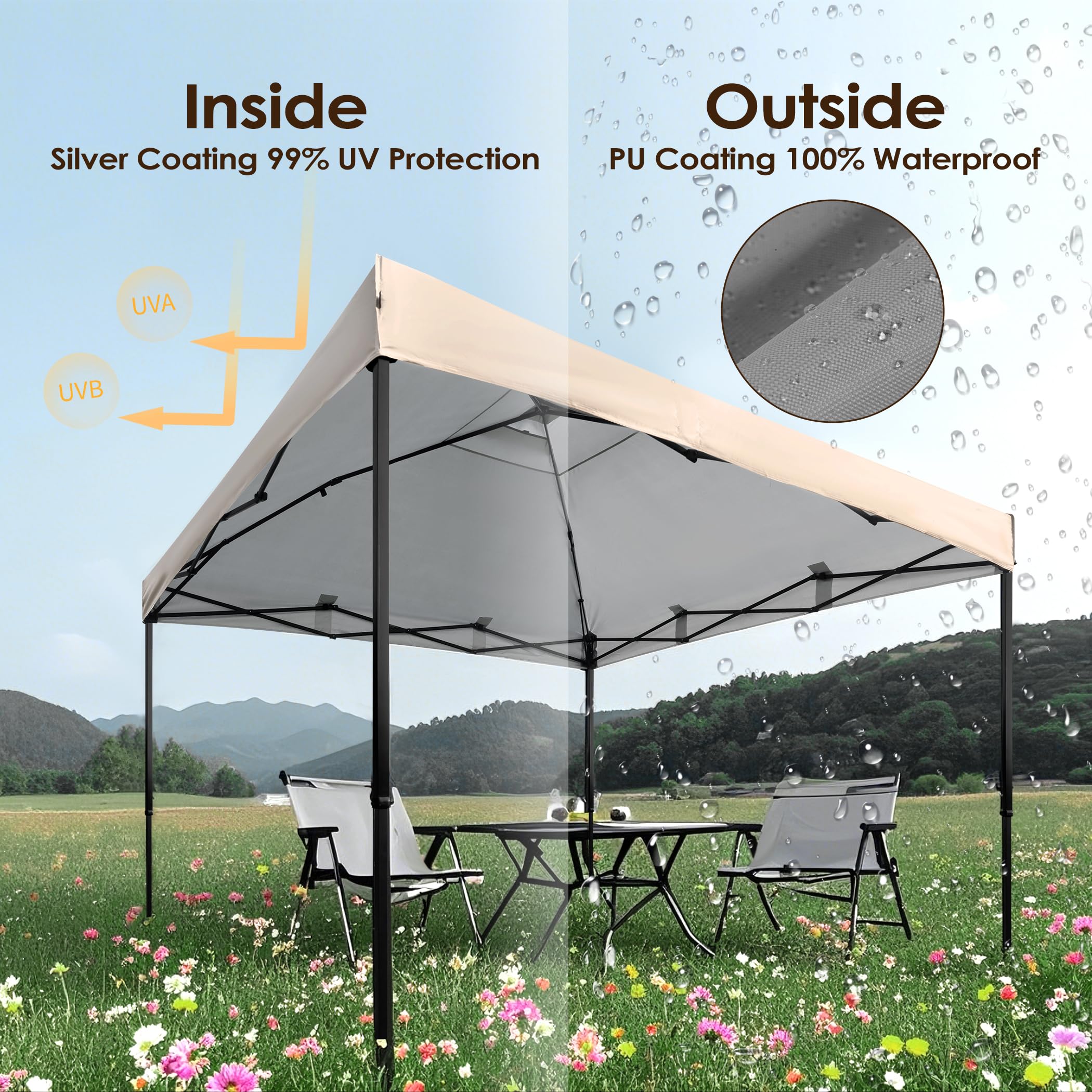 NINAT silver-coated fabric detail showing UV reflection and durability