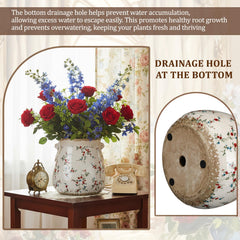 Ninehaoou planter in use with a leafy houseplant adding greenery and air of calm