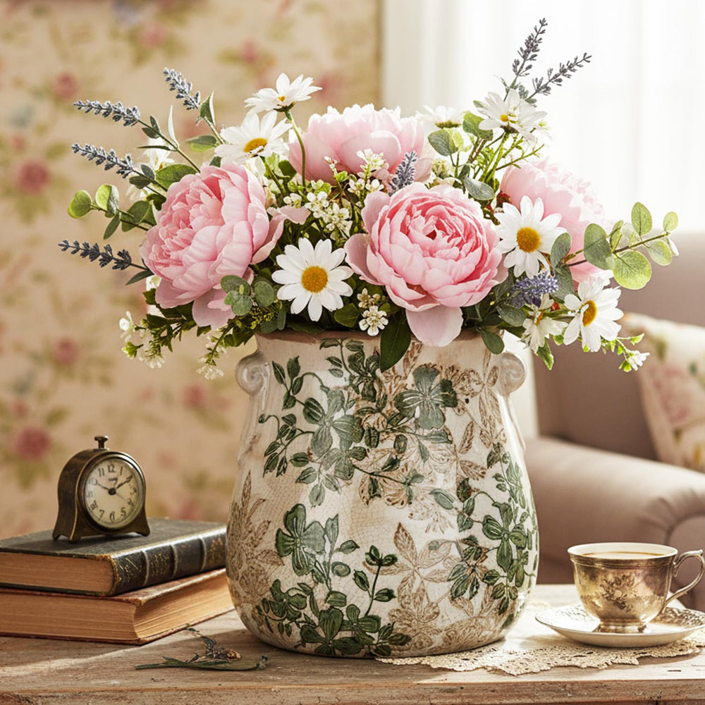 Ninehaoou styled on living room table adding rustic, pastoral atmosphere