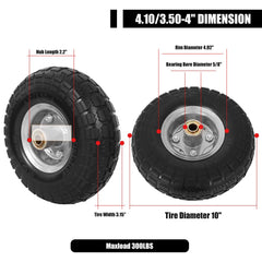 NING SHUO close-up of solid PU tread highlighting puncture-proof surface and wear resistance