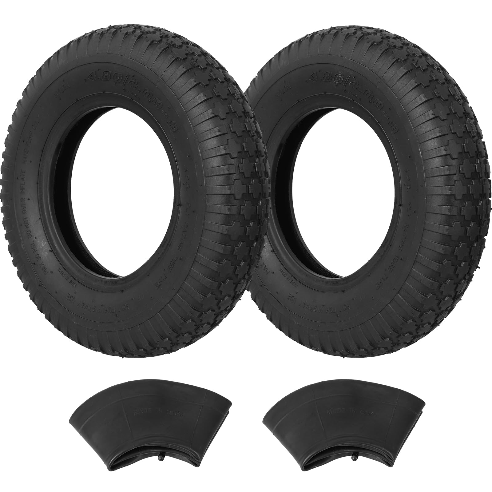 NING SHUO front view of two tires and tubes showing full set and packaging benefit
