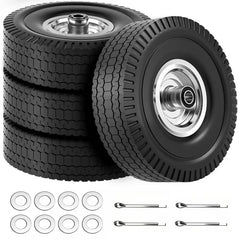 ning shuо front wheel assembly showing full tire and rim, durable replacement