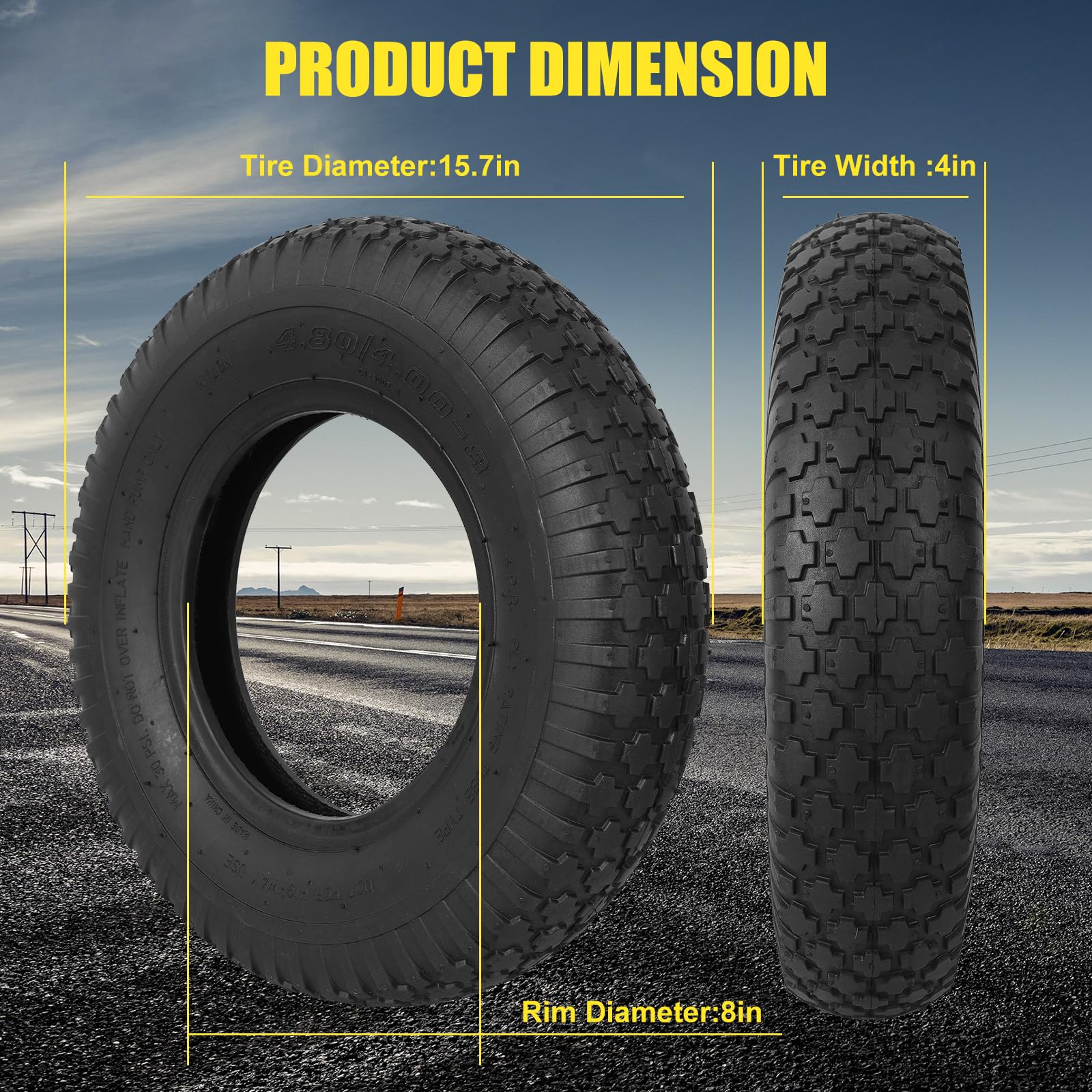 NING SHUO close-up of tread pattern showing wear-resistant grip for stability