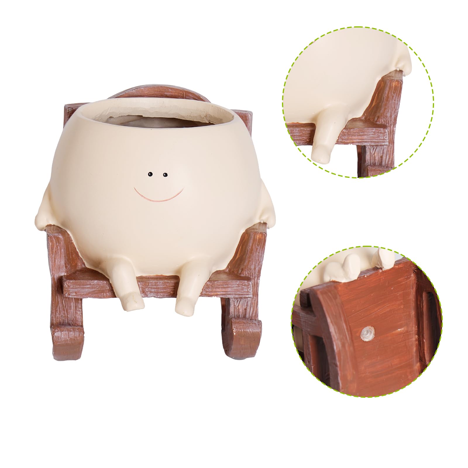 NINIPAPA planter on table in room, playful motion brightens space