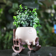 NINIPAPA planter with succulent planted, highlights easy styling benefit