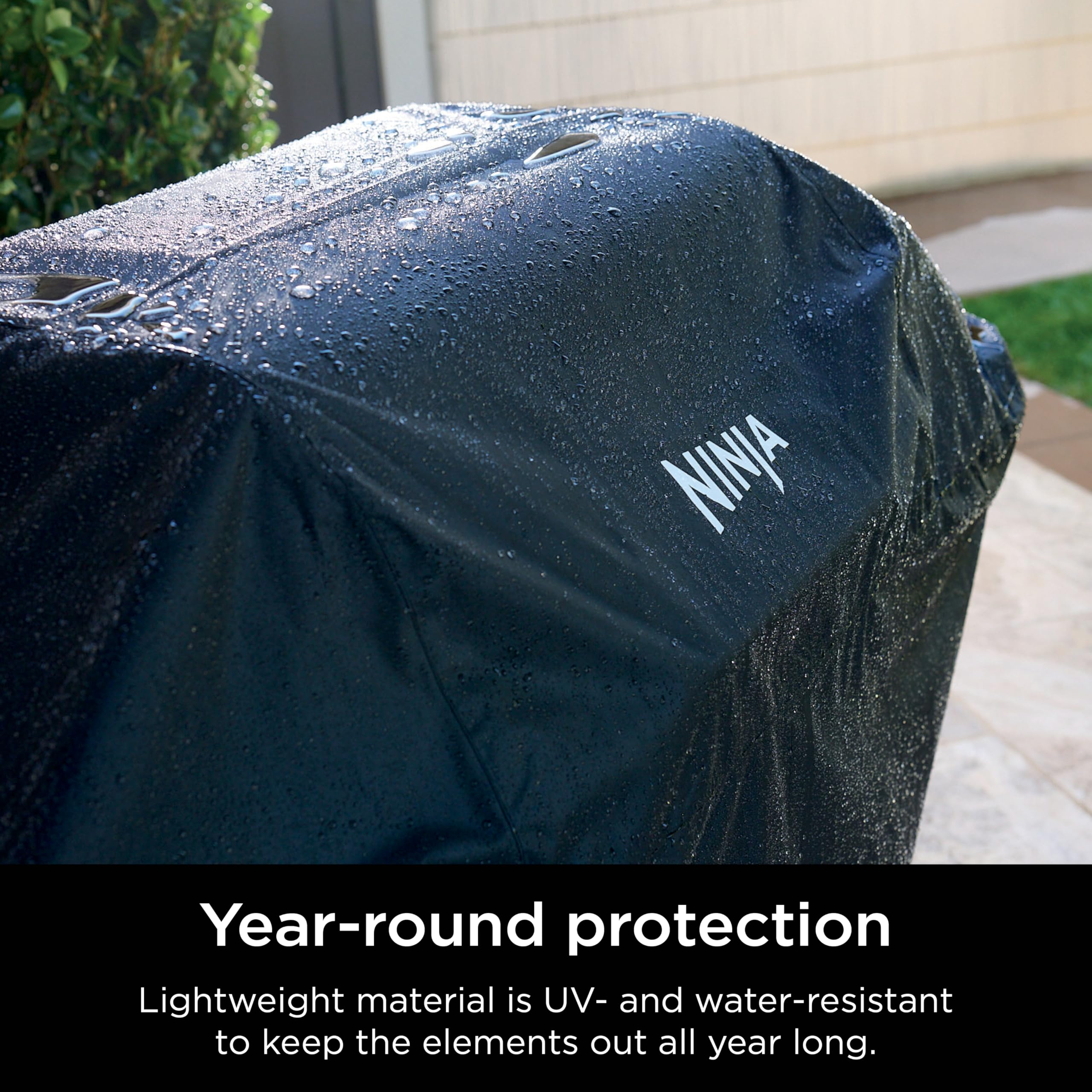Ninja FlexFlame fabric texture close-up highlighting water and UV resistance